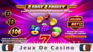 Icône de la fente 2 Fast 2 Fruity Slot