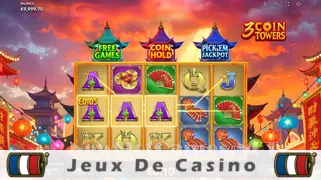 Icône de la fente 3 Coin Towers Slot