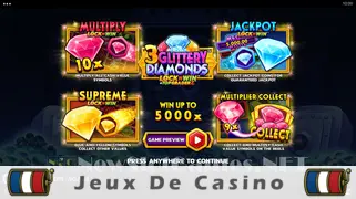 Icône de la fente 3 Glittery Diamonds Slot