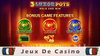 Icône de la fente 3 Luxor Pots Hold and Win Slot