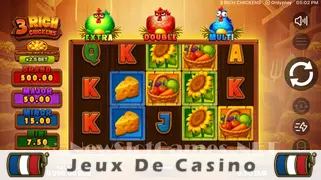Icône de la fente 3 Rich Chickens Slot