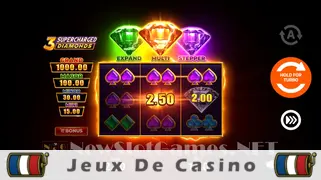 Icône de la fente 3 Supercharged Diamonds Slot