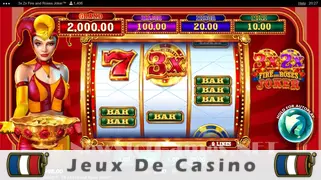Icône de la fente 3x 2x Fire and Roses Joker Slot