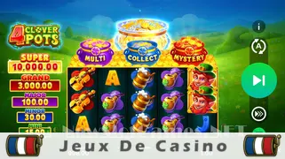 Icône de la fente 4 Clover Pots Hold and Win Slot