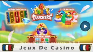 Icône de la fente 4 Crazy Cluckers Slot