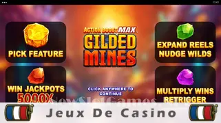 Icône de la fente Action Boost Max Gilded Mines Slot