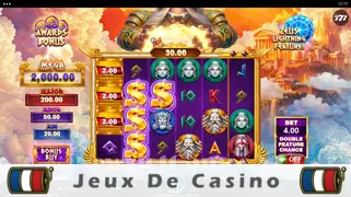 Icône de la fente Ancient Fortunes Zeus Gold Blitz Lightning Slot