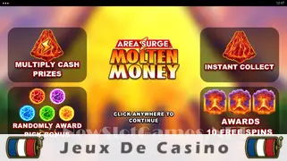 Icône de la fente Area Surge Molten Money Slot