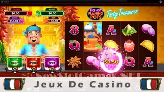 Icône de la fente Big Hot Flaming Pots Tasty Treasures Slot