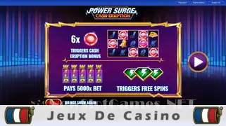 Icône de la fente Cash Eruption Power Surge Slot