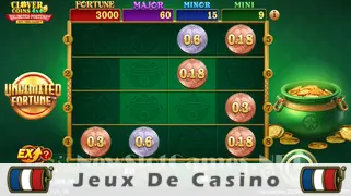 Icône de la fente Clover Coins 4x4 Unlimited Fortune Slot