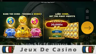 Icône de la fente Coin Collect Piggy Patrons Slot