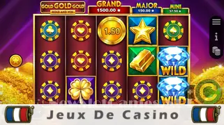Icône de la fente Gold Gold Gold Hold and Win Slot