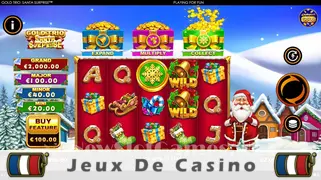Icône de la fente Gold Trio Santa Surprise Slot