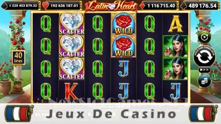 Icône de la fente Latin Heart Slot