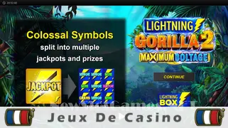Icône de la fente Lightning Gorilla 2 Maximum Boltage Slot