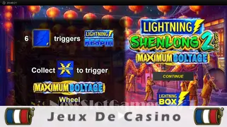 Icône de la fente Lightning ShenLong 2 Maximum Boltage Slot