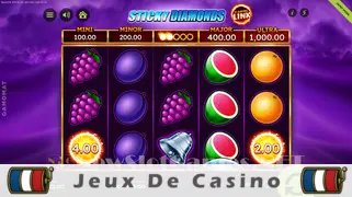 Icône de la fente Sticky Diamonds Flaming Link Slot