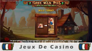 Icône de la fente Three Wild Pigs and the Big Bad Wolf Slot