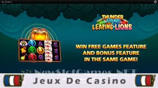 Icône de la fente Thunder Drums Leaping Lions Slot