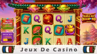 Icône de la fente Triple Pot Diamond Slot