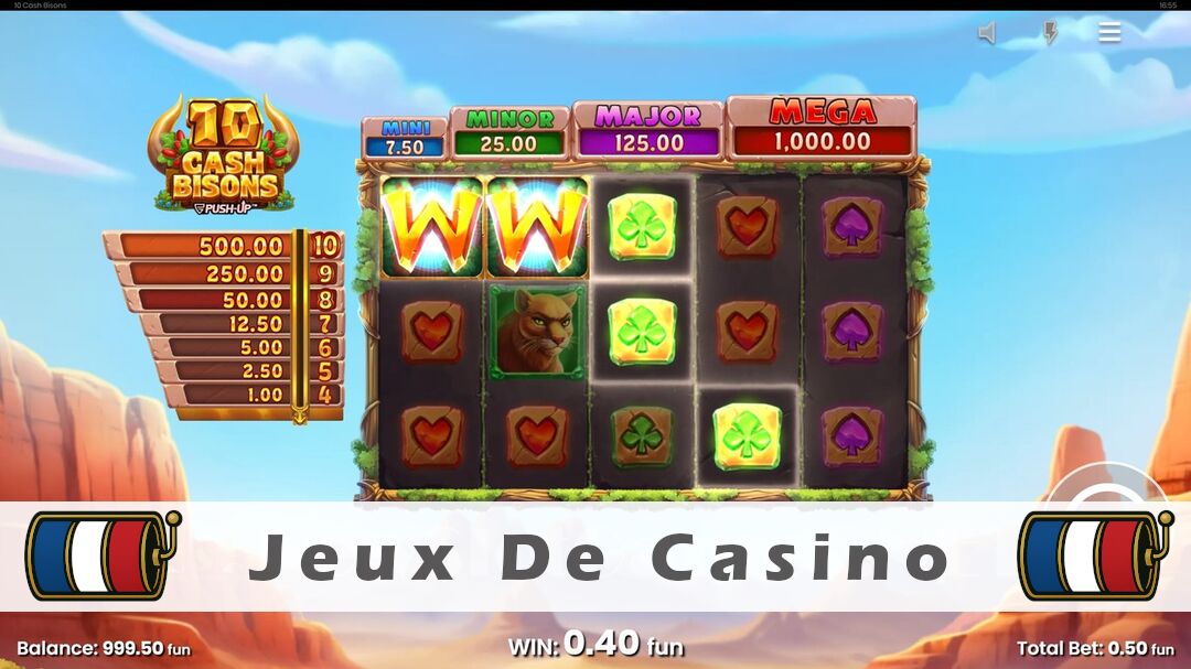 Démo de la machine à sous 10 Cash Bisons Slot