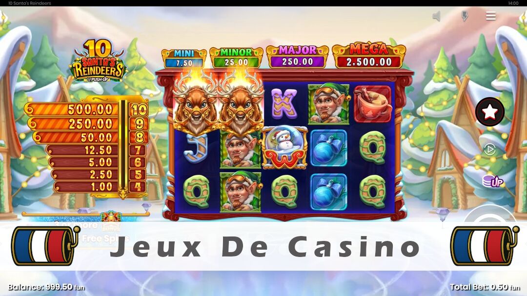 Démo de la machine à sous 10 Santas Reindeers Slot