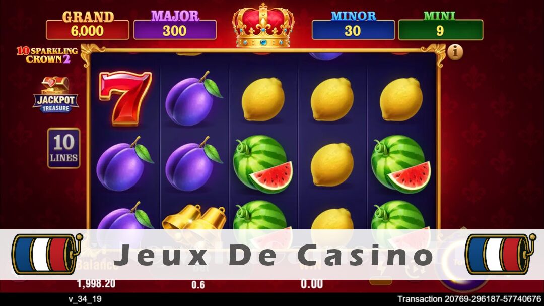 Démo de la machine à sous 10 Sparkling Crown 2 Slot