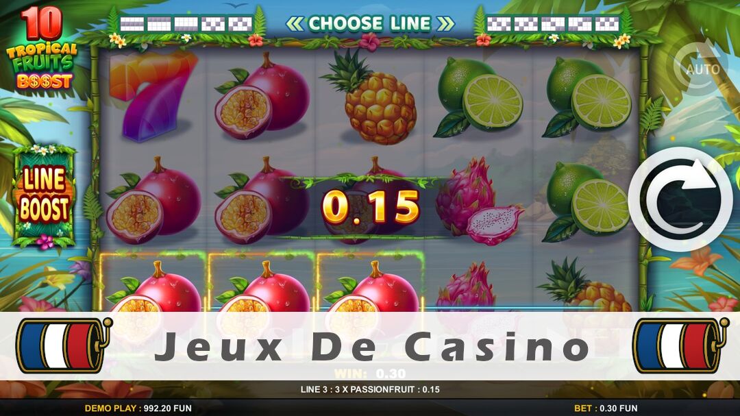 Démo de la machine à sous 10 Tropical Fruits Boost Slot