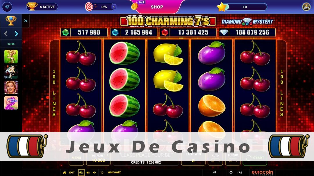 Démo de la machine à sous Diamond Mystery - 100 Charming 7s Slot