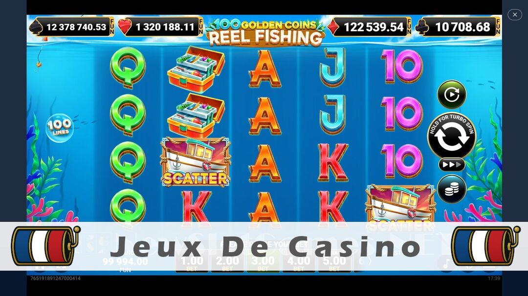 Démo de la machine à sous 100 Golden Coins Reel Fishing Slot