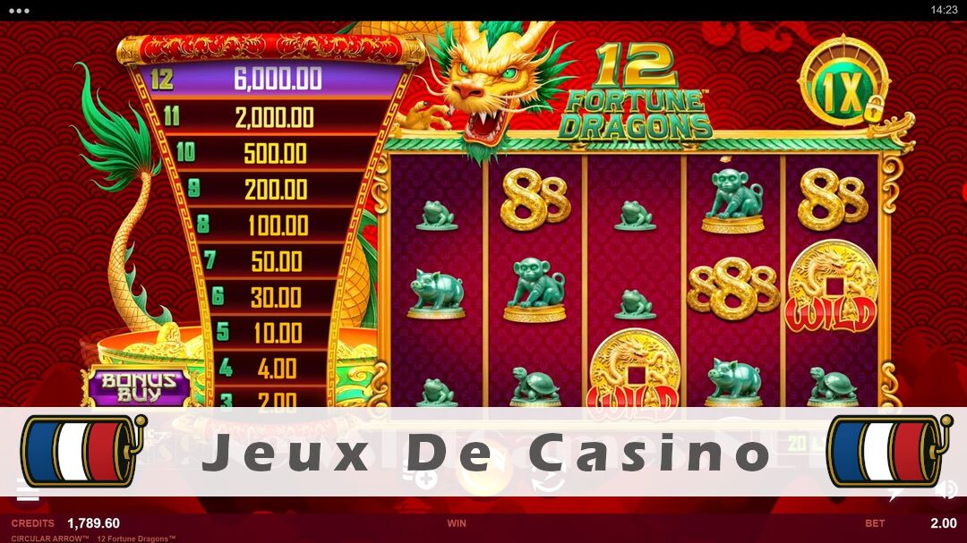 Démo de la machine à sous 12 Fortune Dragons Slot