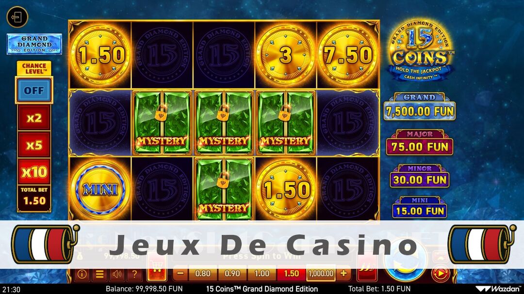 Démo de la machine à sous 15 Coins Grand Diamond Edition Slot