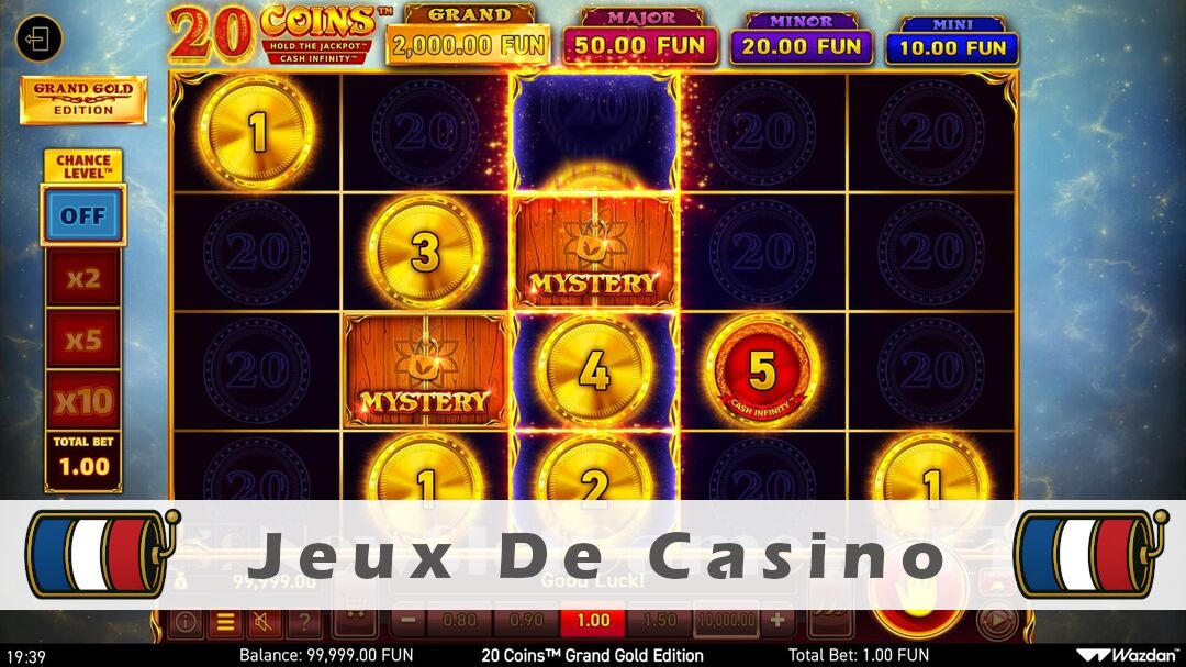Démo de la machine à sous 20 Coins Grand Gold Edition Slot
