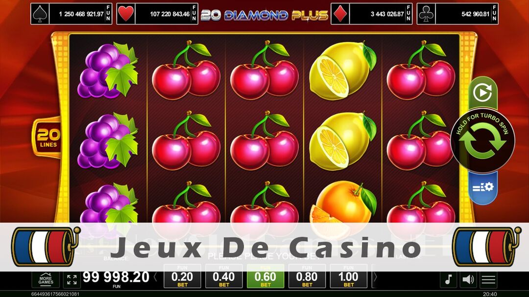 Démo de la machine à sous 20 Diamond Plus Slot