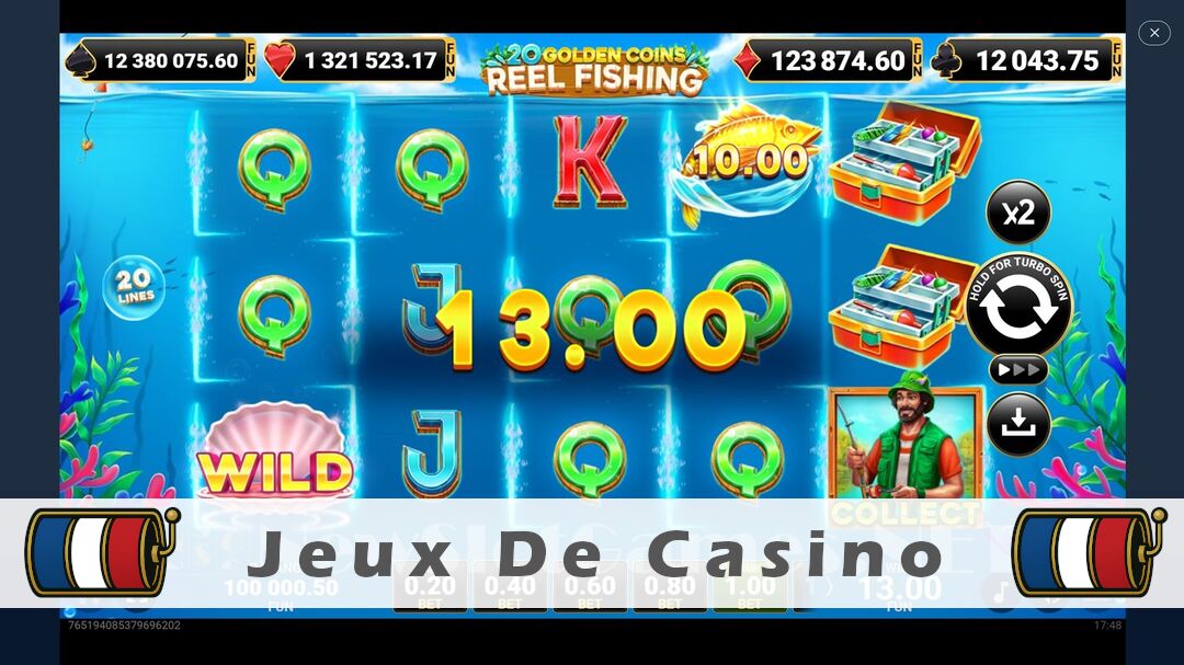 Démo de la machine à sous 20 Golden Coins Reel Fishing Slot