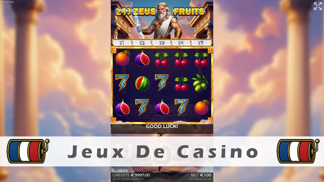 Démo de la machine à sous 243 Zeus Fruits Slot