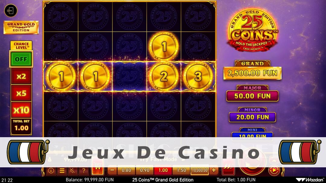 Démo de la machine à sous 25 Coins Grand Gold Edition Slot