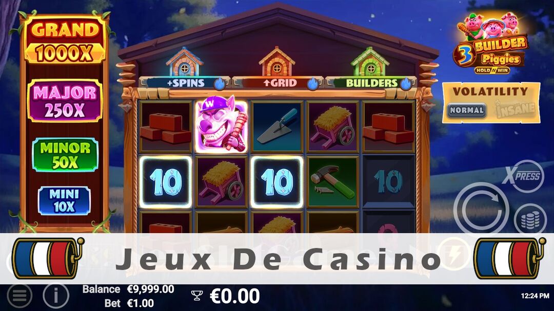 Démo de la machine à sous 3 Builder Piggies Slot