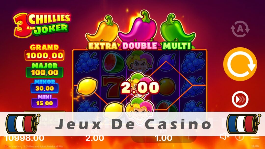 Démo de la machine à sous 3 Chillies and Joker Hold and Win Slot