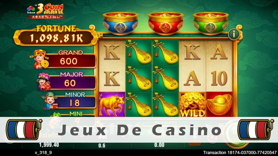 Démo de la machine à sous 3 Coin Golden Ox Slot