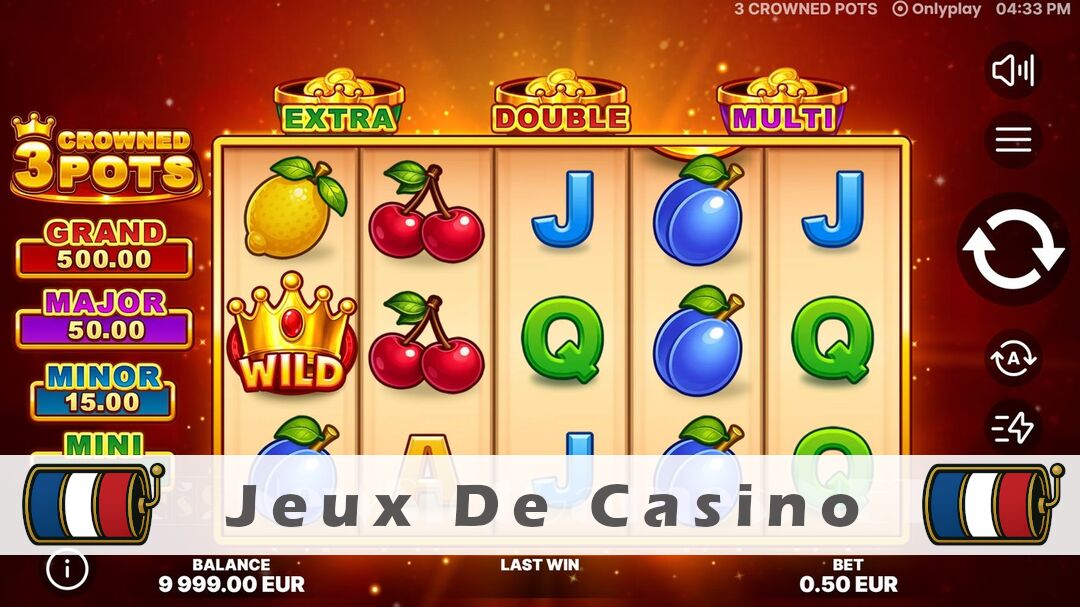 Démo de la machine à sous 3 Crowned Pots Slot