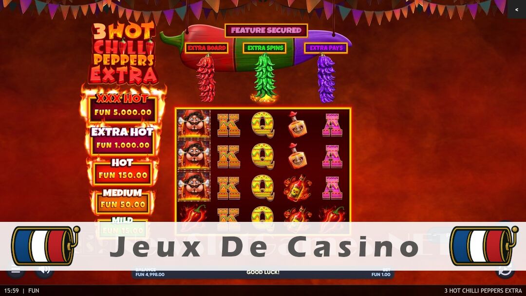 Démo de la machine à sous 3 Hot Chilli Peppers Extra Slot