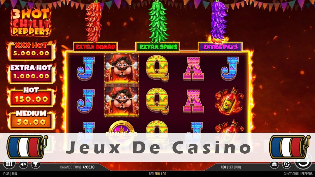 Démo de la machine à sous 3 Hot Chilli Peppers Slot