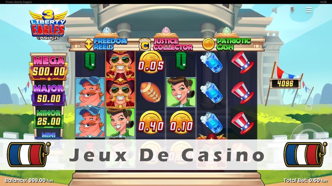 Démo de la machine à sous 3 Liberty Eagles Slot