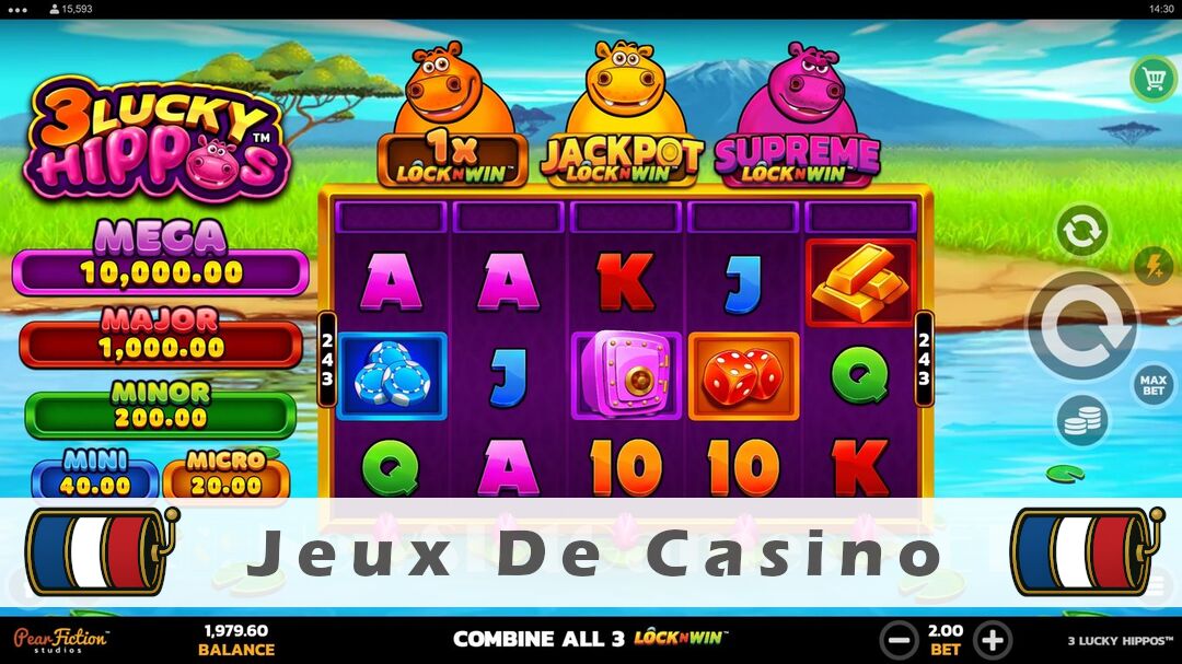 Démo de la machine à sous 3 Lucky Hippos 2 Slot