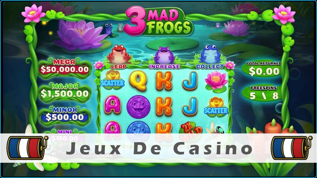 Démo de la machine à sous 3 Mad Frogs Slot