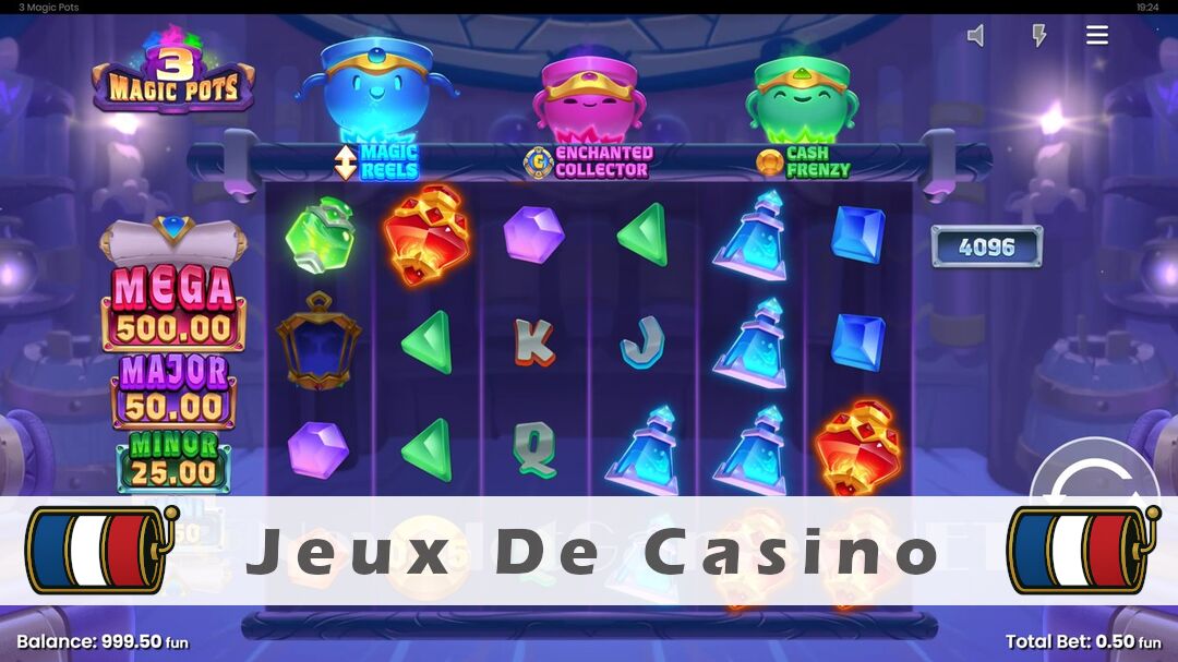 Démo de la machine à sous 3 Magic Pots Slot