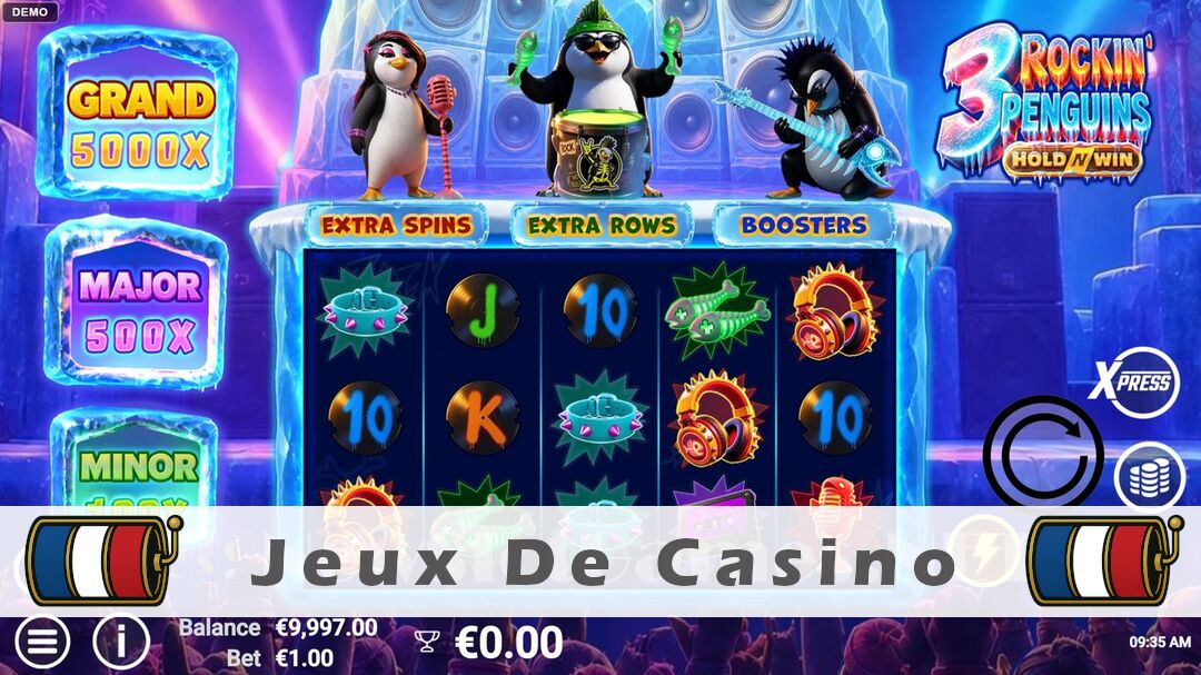 Démo de la machine à sous 3 Rockin Penguins Slot