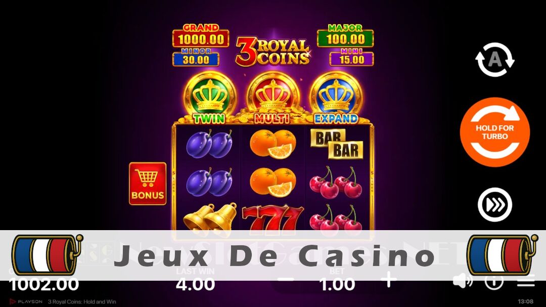 Démo de la machine à sous 3 Royal Coins Hold and Win Slot